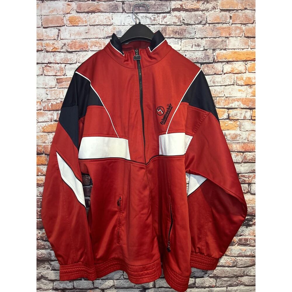 Vintage Red Schumacher Fleece Lined jacket Full Zip Men’s Size Large